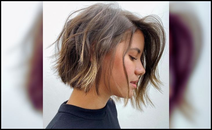 Chin-Length Choppy Bob