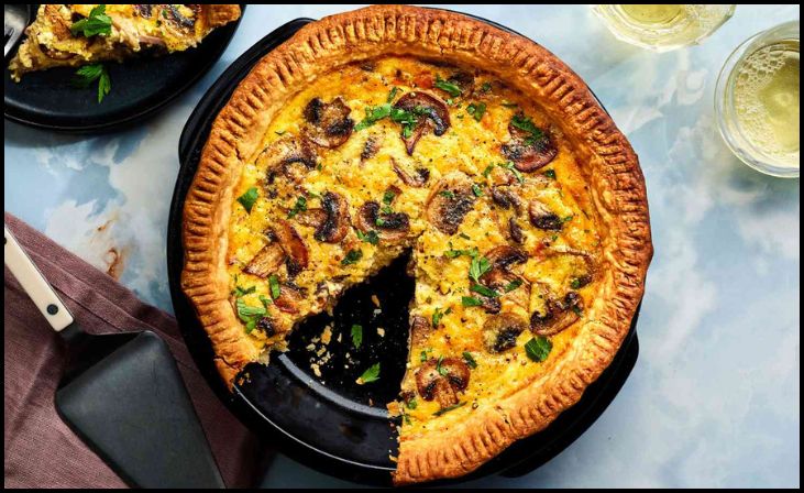 Over-the-Top Mushroom Quiche