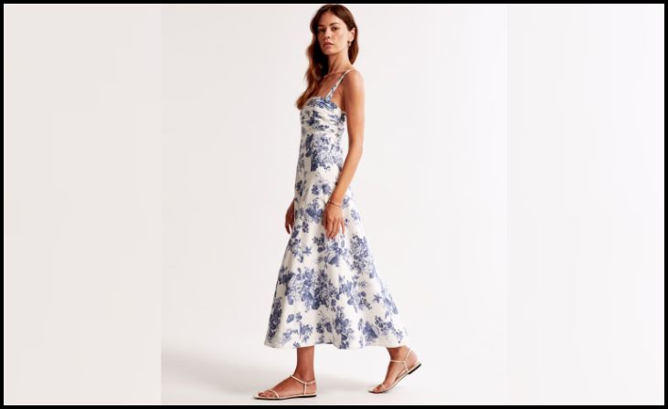 Abercrombie Emerson Fit-and-Flare Maxi Dress