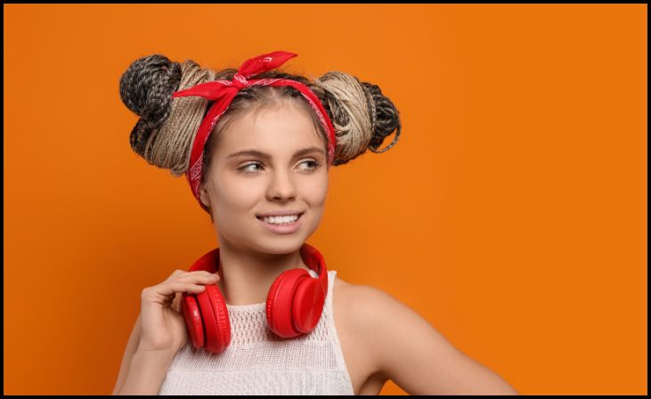 Braided Space Buns