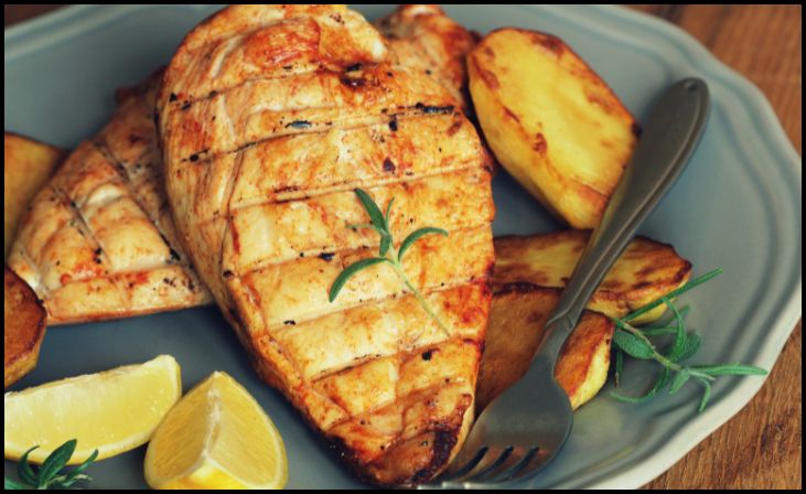 Grilled Chicken with Lemon and Herbs