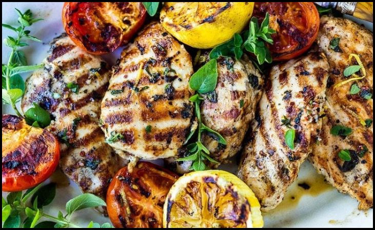 Grilled Lemon Herb Chicken Thighs